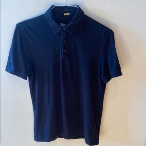 H&M Black Polo Shirt with Short Sleeves and Collar